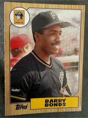 Topps Barry Bonds Black and Yellow Pittsburgh Pirates Card